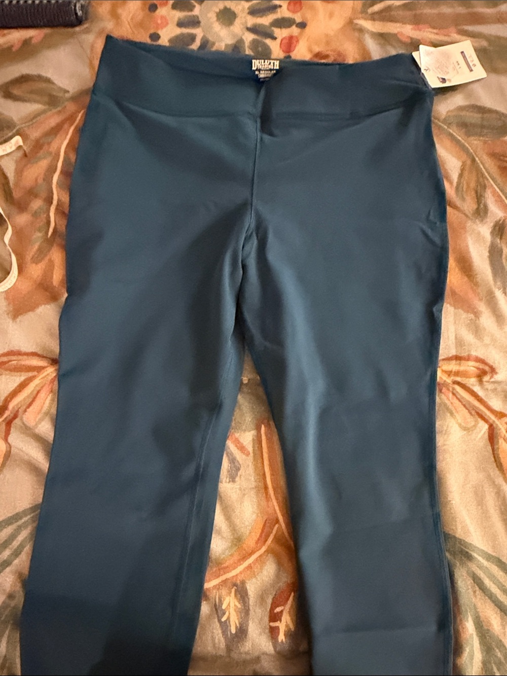 Duluth Trading Co. Teal High-Rise Stretch Leggings